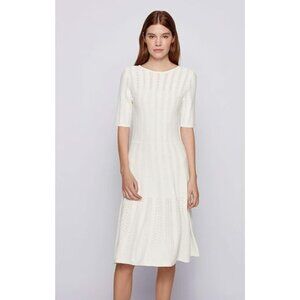 NWOT Hugo Boss C Feli Pointelle knit dress size XS